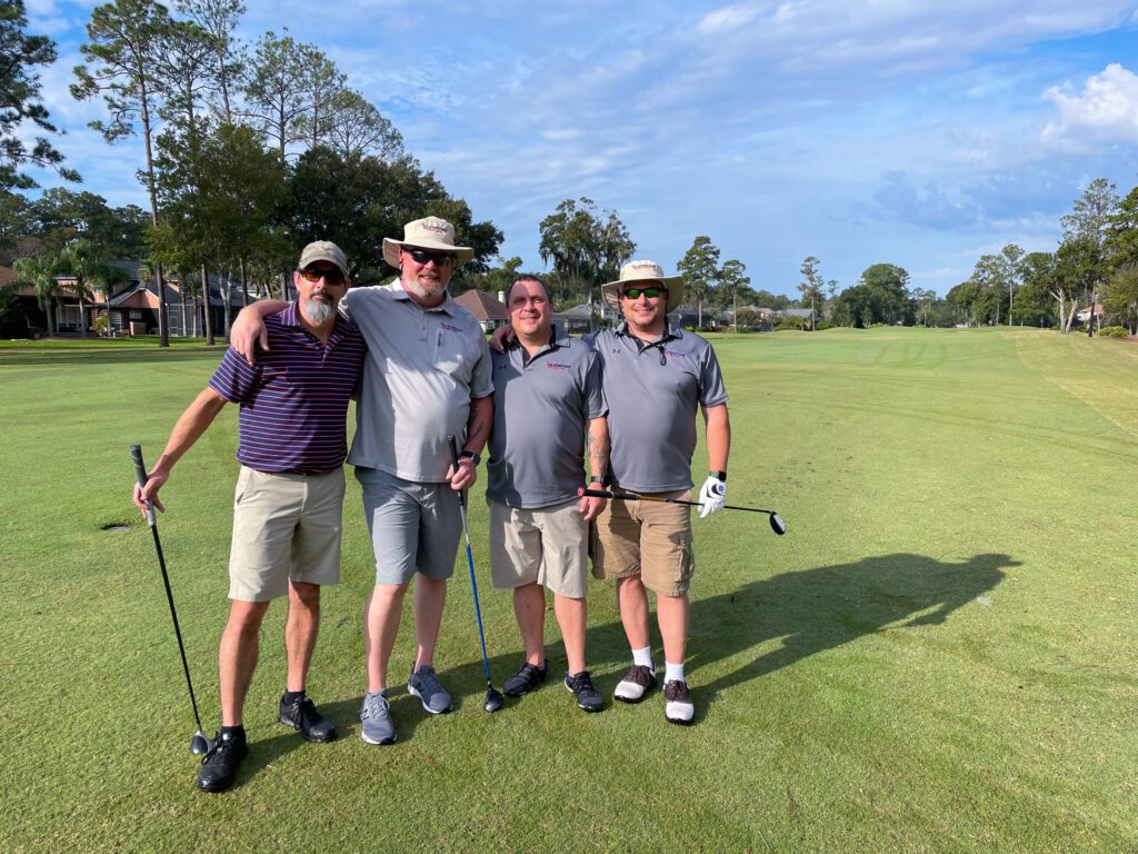 Elevated Team on Golf Course