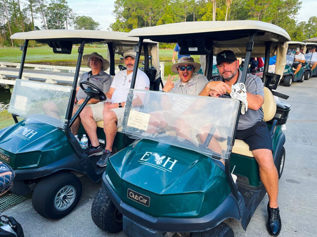 Elevated Team in Golf Carts