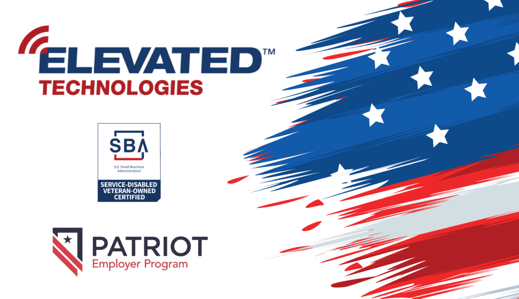 Elevated logo with SDVOSB and Nevada Patriot Program certifications